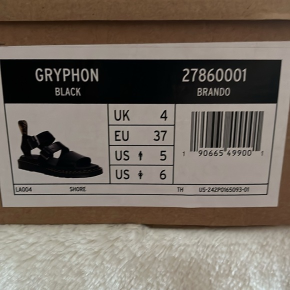 Doc Marten gryphon black Brando sandals. Brand new, never worn with box only. - Picture 12 of 12
